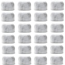 BRENSTEN Pack of 24 Replacement Charcoal Water Filters for All Cuisinart And Braun Coffee Machines - Cuisinart and Braun Compatible (NOT KEURIG) Filters Fit Both Newer & Older Models Coffee Makers
