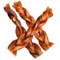 hotspot pets Braided Bully Sticks for Dogs - 6 Inch Stix (10 Pack) All Natural Long Lasting Twisted Beef Pizzle Dog Chew Treats - Low Odor, Grain Free Fully Digestible Rawhide Alternative Sticks