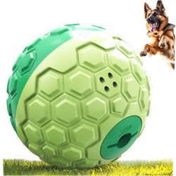 KADTC Dog Treat Dispenser, XL-Size, Wobble Giggle Ball, Roll Herding Egg, Tough Chew Toy for Large Aggressive Chewers, Interactive Indoor & Outdoor Play