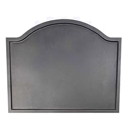Oakestry Plain Design Cast Iron Fireback with Matte Black Finish,Traditional Decorative Firebacks, Small