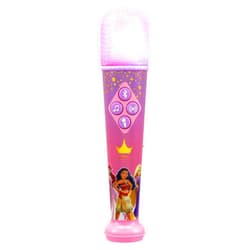eKids Disney Princess Karaoke Microphone for Kids, Bluetooth Microphone Includes Built-in Music and Light Show, Designed for Fans of Disney Princess Toys