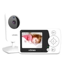 VTimes Baby Monitor with Camera and Audio, Video Baby Monitor No WiFi Night Vision, 2.4