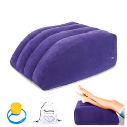 INFLATEFLY Leg Elevation Pillow, Inflatable Wedge Pillows for Sleeping, Knee Pillow for Legs Relax Muscles and Comfort Reduce Swelling,Injury,Recovery