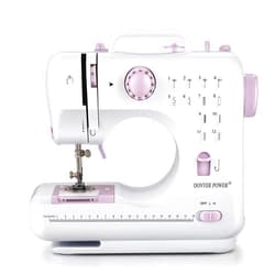 DONYER POWER Electric Sewing Machine Portable Mini with 12 Built-in Stitches, 2 Speeds Double Thread, Embroidery,Foot Pedal