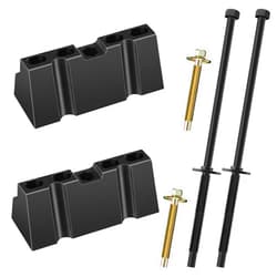Meonum 2 Set Battery Hold Down Compatible with Ford/ 00588/ Lincoln/Mercury Select Models, Base Clamp Battery Hold Down Kit, Battery Tie Down with 2 Stainless Steel Bolts