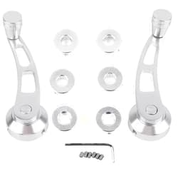 Fnggd 2pcs Car Window Handle, Universal Car Window Handle Winder Riser, Aluminium Alloy Window Crank Accessory for Older Structure