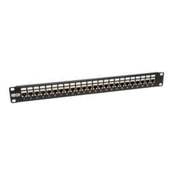 Tripp Lite 24-Port Cat6 / Cat5 Patch Panel STP Shielded RJ45 Ethernet 1U Rackmount TAA (N254-024-SH),Black