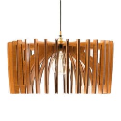 DEZAART FAT UMBRELLA Wood Pendant Light, Mid Century Modern, Handmade, Ceiling Lamp, Chandelier Lighting, Industrial Lamp, Wooden Lamp, Lampshade Ceiling