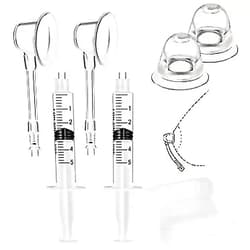 Gipizi Inverted Nipple Puller 2 PC Nipple Aspirator Corrector Women Nipple Suckers for Flat Nipples