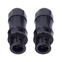 EEROTT Bc01 3 Pin Connector AC Male Female IP68 for Solar Grid Tie Inverter Hoymiles Deye APsystems PV Panel Power Setup Adapter(Female 2Pcs)