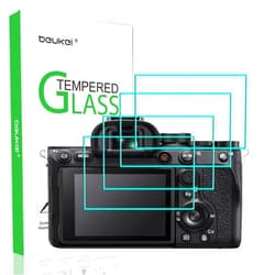 beukei (4 Pack) Designed for Sony Alpha A7R IV / A7R III / A7R II / A7 III / A7 II / A7S III / A7S II A7RIV A7RIII A7RII A7III A7II A7SIII A7SII Screen Protector Tempered Glass