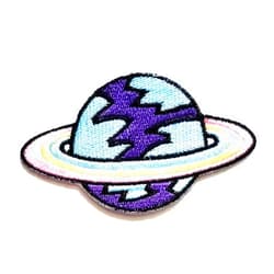 NiPitShop Cartoon Patch Nipitshop Patches Cute Blue Planet in The Solar System Cartoon Kids Patch Embroidered Iron On Patch for Clothes Backpacks T-Shirt Jeans Skirt Vests Scarf Hat Bag