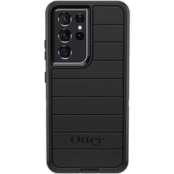 OtterBox Galaxy S21 Ultra 5G (Only) - Defender Series Screenless Edition Case - Black - Case Only - Microbial Defense Protection - Non-Retail Packaging