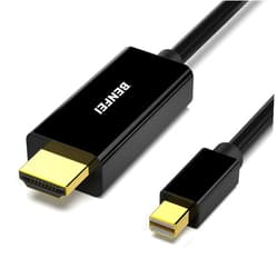 BENFEI Mini DisplayPort to HDMI Cable, Mini DP to HDMI 15 Feet Cable (Thunderbolt Compatible) with MacBook Air/Pro, Surface Pro/Dock, Monitor, Projector
