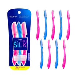 Schick Hydro Silk Touch-Up Dermaplaning Tool with Precision Cover, 9ct | Dermaplane Razor, Face Razors for Women, Peach Fuzz Remover