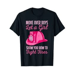 Cool Firefighter Firewoman Apparel Firewoman Firefighter Women Volunteer Firefighting Rescuer T-Shirt