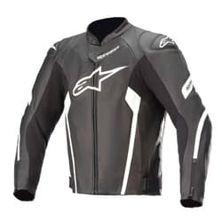 Alpinestars Faster V2 Airflow Men's Street Motorcycle Jackets - Black/White / 50