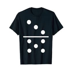 Lustiges Domino Kostüm Steine Party Verkleidung Domino Stone 3 | 5 Tiles Fancy Dress Groups Carnival Costume T-Shirt