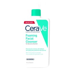 CeraVe Foaming Facial Cleanser, Daily Face Wash for Oily Skin, Hyaluronic Acid + Ceramides + Niacinamide, Fragrance Free & Paraben Free, Non-Drying Oil Control Face Wash, 19 Fluid Ounce