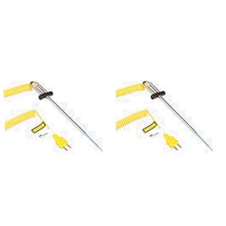 Cooper-Atkins 50336-K Type K DuraNeedle Thermocouple Probe with Polyurethane Jacket Cable, -40 to +500 Degrees F Temperature Range (2)