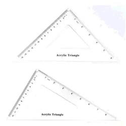 Coopay Large Triangle Ruler Set Square, 30/60 and 45/90 Degrees, Triangle Hollow