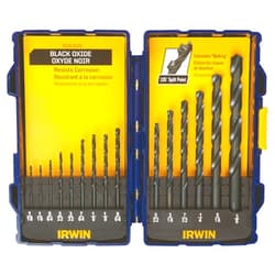 IRWIN Tools Black Oxide Drill Bit Set, 15-Piece (314015)