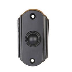 A29 Black Powder Coated Cast Iron Doorbell Button – 2 5/8