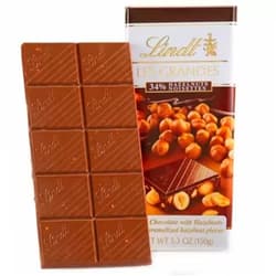 Lindt Dark Hazelnut Les Grandes Bar