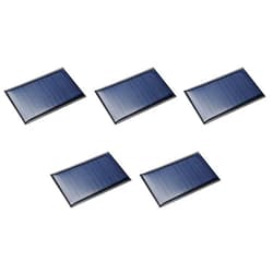 DMiotech 5 Pack 6V 60mA 72mm x 45mm Mini Solar Panel Cell for DIY Electric Power Project