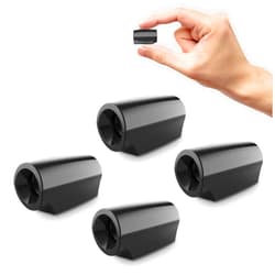 Elook Deer Warning Whistles Device for Car, Save Deer Whistle with Upgraded Acrylic Double-Sided Tape, Mini Size, 4 Pack (Patent Registered)