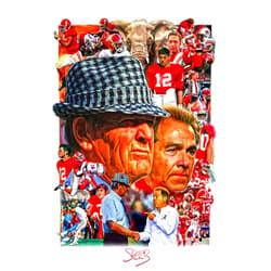 Mark Spears Art Alabama Crimson Tide 'Legacy' Football Fine Art Print 11x17 Bear Bryant Nick Saban By Mark Spears