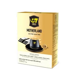 TRUNG NGUYÊN LEGEND TRUNG NGUYEN G7 Gold Motherland Instant Coffee Single Served Sticks for Energy Boost (8.9oz - Box of 14 Sticks)