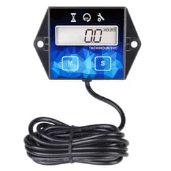 Runleader Small Engine Hour Meter, Digital Tachometer, Maintenance Reminder, Battery Replaceable, User Shutdown, Use for ZTR Lawn Mower Tractor Generator Marine Outboard ATV (1)