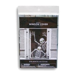 Grenbrier Halloween Skeleton Pair Window Cover - 30'' x 48''
