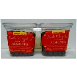 Trader Joes Trader Joe's Dark Chocolate Covered Almonds 16oz 454g (Two Tubs)