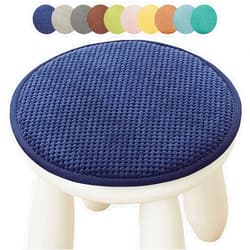 MCOSU Stool Cushion Round 12/14/16/18/10inch Round Chair Cushions with Ties for Dining Chairs Round Seat Pads/Cushions(Colour9,25cm/10inch)