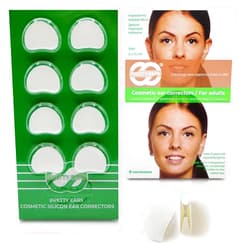 N/A N/A Pretty Ears Cosmetic Ear Correctors (4 Pairs) – Behind Ear Adhesive Ear Corrector for Prominent Protruding Ears – Transparent Medical Grade Silicone Ear Tape for All Ages, Women, Men