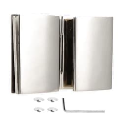 DubMag Door Hinges,Butt Hinges, Glass,Bathroom Clamp,Hinge-Flat Double?Sided Hinge Stainless Steel Bathroom Hinge Glass for Shower Room Hinge