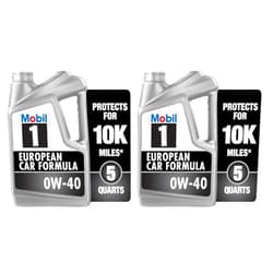Mobil 1 FS European Car Formula Full Synthetic Motor Oil 0W-40, 5 Quart (Pack of 2)