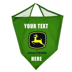 Pets First John Deere Personalized Tie Bandana for Dogs & Cats, Size Large/X-Large. Custom Dog Bandana Scarf Bib for Pet Cat Dog. The Ultimate Customizable Bandana for John Deere Fans