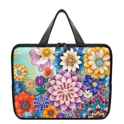 Pzuqiu Laptop Sleeve Case Travel Laptop Bag with Handle Waterproof Carrying Briefcase Women Large Capacity Tablet Bag