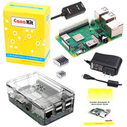CanaKit Raspberry Pi 3 B+ (B Plus) with Premium Clear Case and 2.5A Power Supply