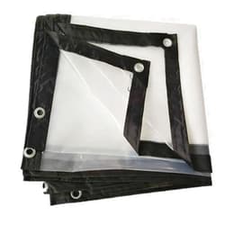 LIANGLIANG-fang shai wang LIANGLIANG Tarpaulin Transparent Waterproof Heavy Duty Sheet Rainproof with Metal Hole Eye Plastic, 24 Sizes (Color : Clear, Size : 1x2m)