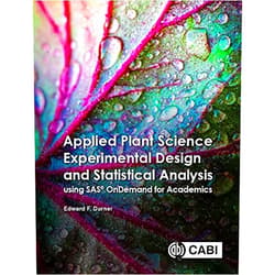 By Edward F. Durner (Author) Format: Kindle Edition Applied Plant Science Experimental Design and Statistical Analysis Using SAS® OnDemand for Academics
