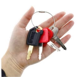 Solarhome Heavy Equipment Ignition Key Set 4 Keys for CAT fits John Deere & Komatsu