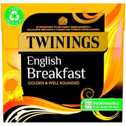Twinings English Breakfast 80 Plant-Based Tea Bags 200g