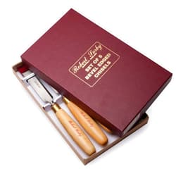 Robert Sorby 5pc. Robert Sorby #5166 Bevel Edge Boxwood Chisel Set