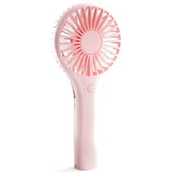 Edvision Handheld Fan, Portable Fan Mini Fan Powerful Hand Fan with 3 Speeds, USB Rechargeable Personal Fan, Makeup Lash Fan for Stylish Girls, Cute Small Pocket Fan for Travel/Outdoor/Home, Pink
