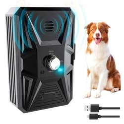 Tiptop Home Dog Barking Control Devices, Ultrasonic Anti Barking Device for Dog 33 Ft, Rechargeable Auto Dog Barking Deterrent, Stop Barking Dog Training Tool Safe No Bark Device for Small/Medium/Large Dogs