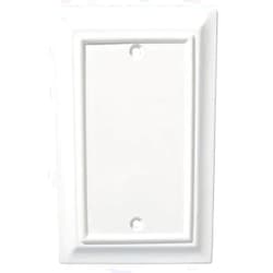 BRAINERD MFG/LIBERTY HDW W13761-W-U WHT WDArc 1G BLNK Plate